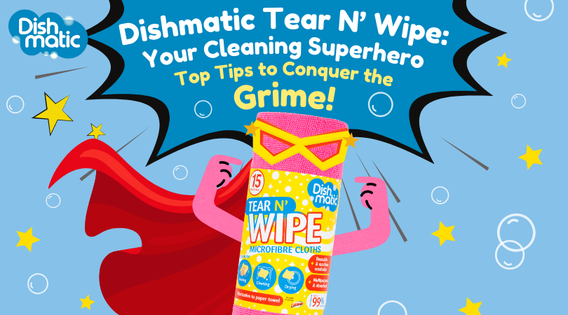 Dishmatic Tear N' Wipe microfibre Hero Cloth